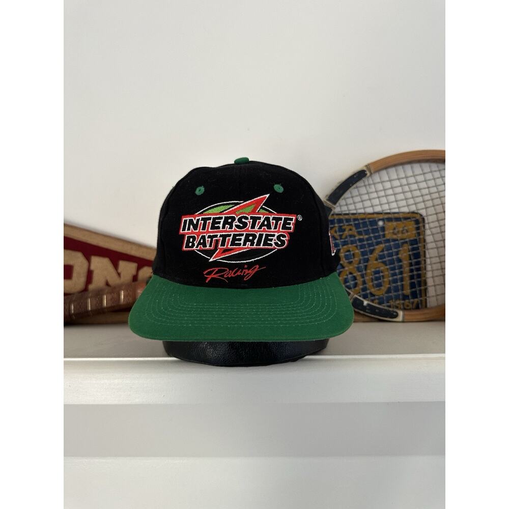 Vintage Interstate Batteries Nascar Snapback Hat